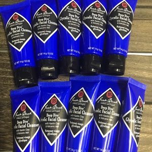 ON SALE!! Jack Black Deep Dive Glycolic Facial Cleanser Lot of 10 Tubes 0.5oz Ea